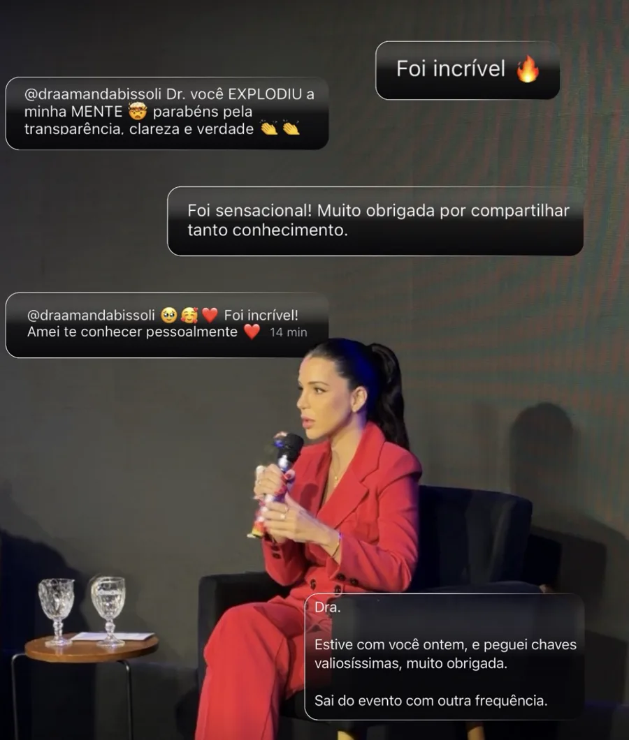 Depoimentos sobre clareza e conteúdo
