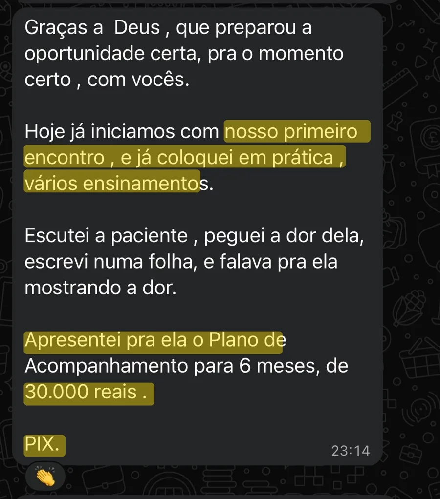 Depoimento de WhatsApp