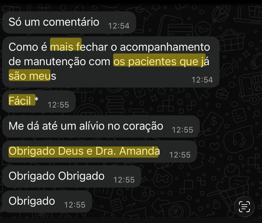 Depoimento de WhatsApp