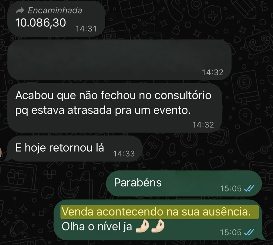 Depoimento de WhatsApp