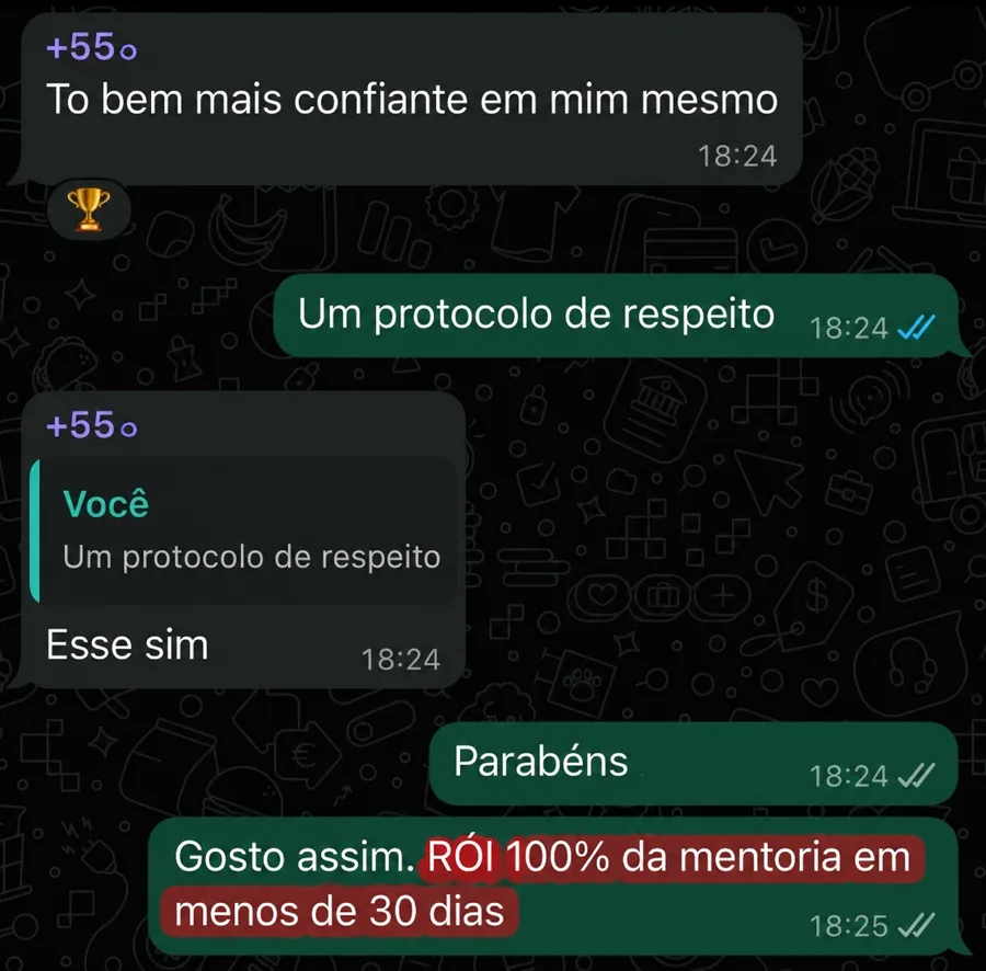 Depoimento de WhatsApp
