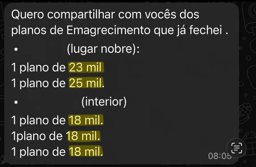 Depoimento de WhatsApp